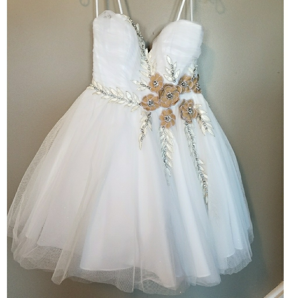 Short White Courture Dress